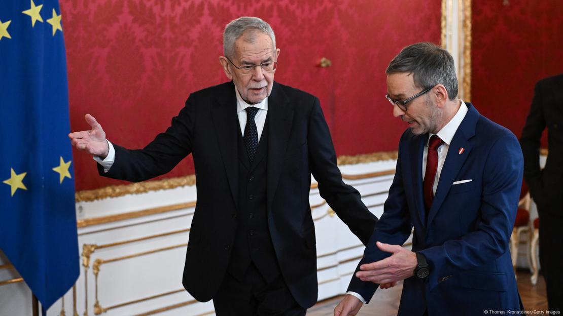 FPÖ lideri Herbert Kickl ve Avusturya Cumhurbaşkanı Alexander van der Bellen