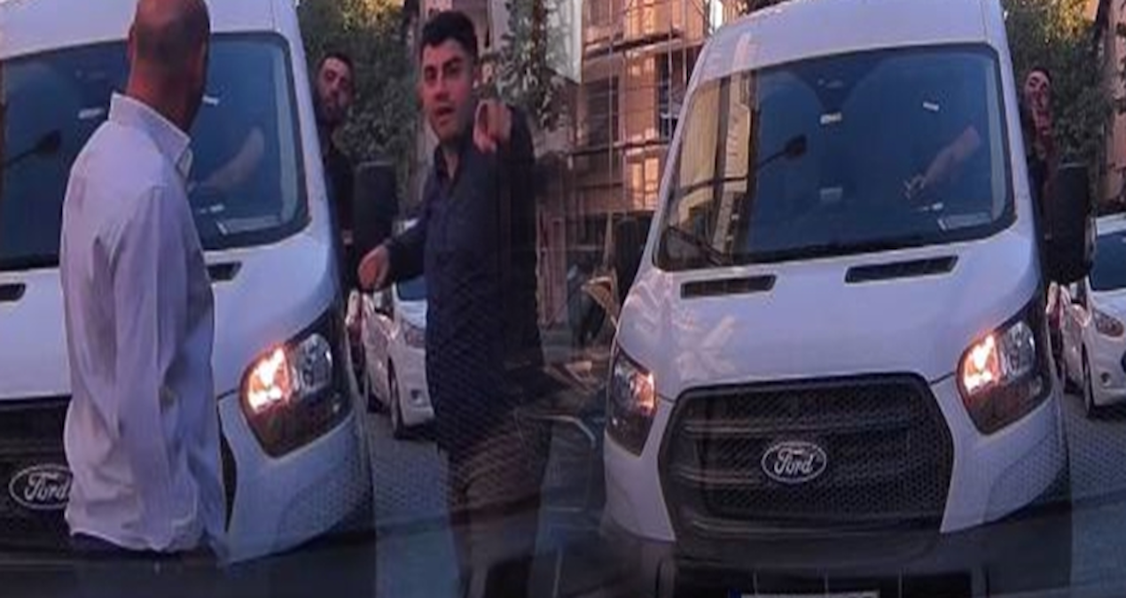 Sultangazi’de sürücülerin ters yön kavgası kamerada