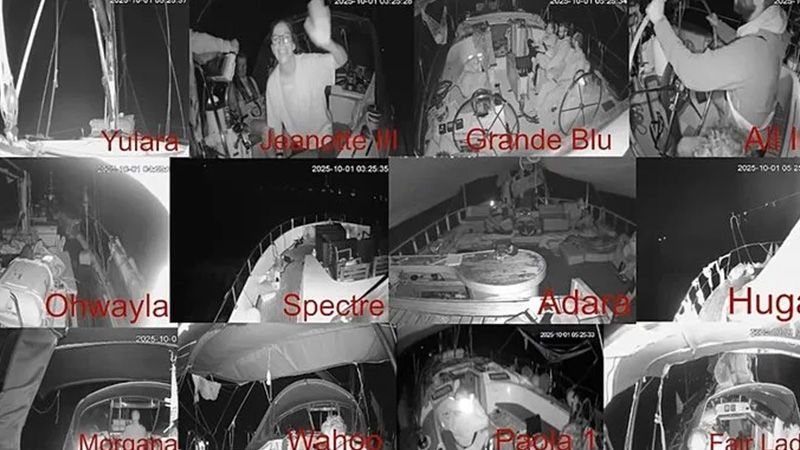 Küresel Sumud Filosu, 3 mil uzaklarında İsrail donanması olduğu değerlendirilen 20’den fazla gemi tespit edildiğini bildirdi